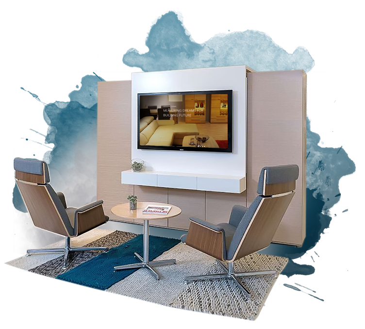 Office interior fitout project in Dubai by KeenEye